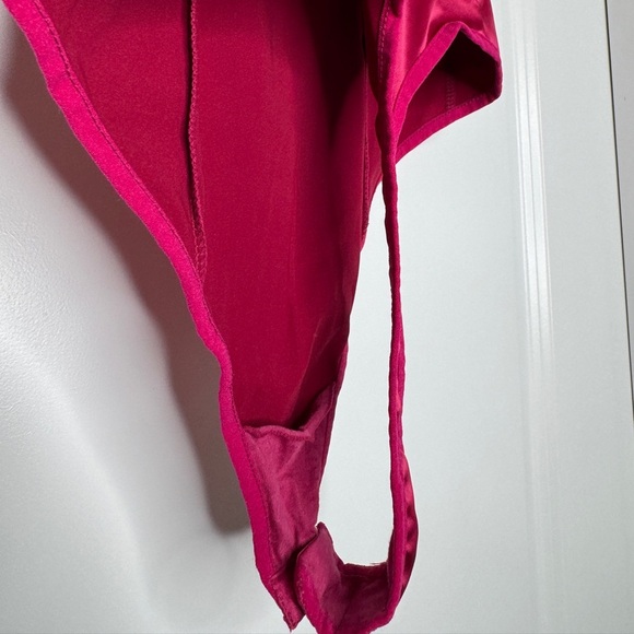 *New With Tag* Free People Raspberry Fuchsia Thong Bodysuit, Sz XS (Orig. $58) - Picture 6 of 7